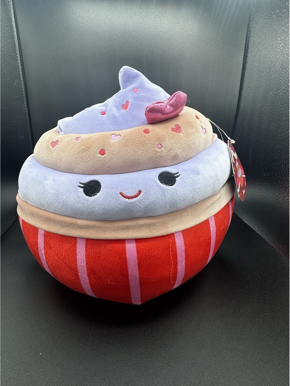 Squishmallows Tess Valentine Cupcake Plush 12” Original Kellytoy Jazwares NWT